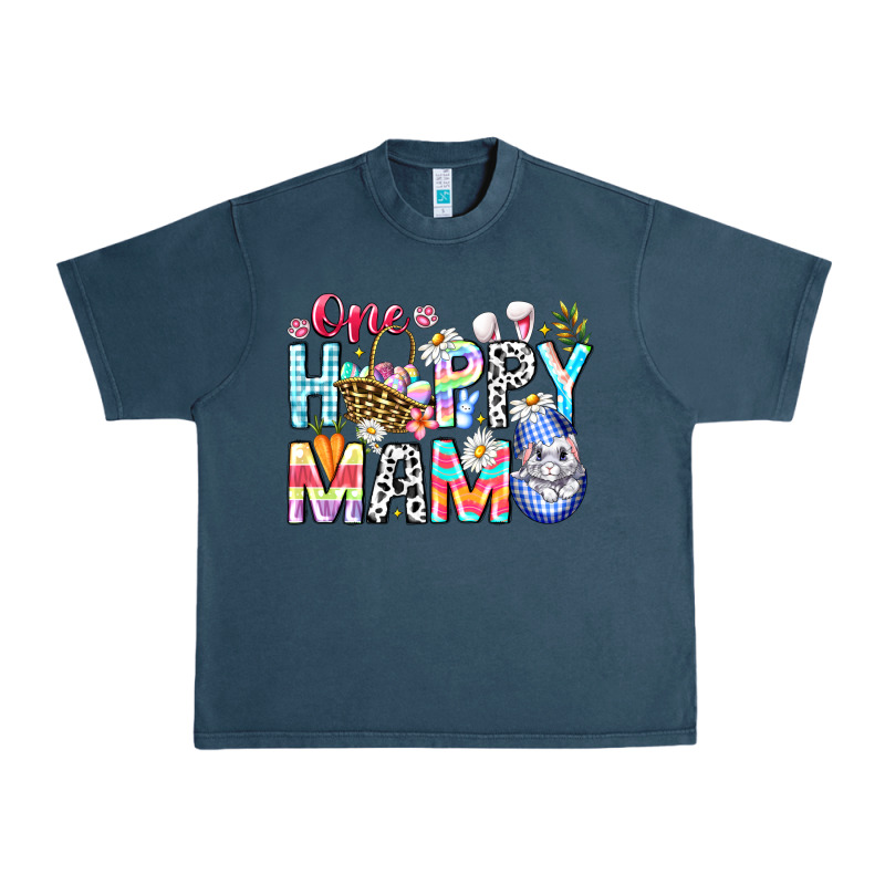 One Happy Mama Easter Bunny Urban Heavy Tee by CowhideDigitalArt | Teevron