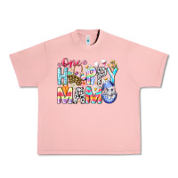 Salmon One Happy Mama Easter Bunny Urban Heavy Tee - CowhideDigitalArt