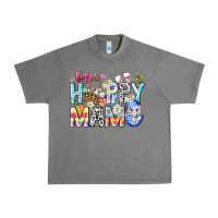 Tornado One Happy Mama Easter Bunny Urban Heavy Tee - CowhideDigitalArt
