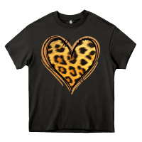 Asphalt gold glitter leopard heart Heavy Core Tee - Jasminsmagicworld