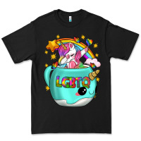 Black LGBTQ Unicorn And Narwhal Mug Premium Tee - BundleAndBundleShop