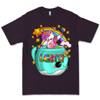 Plum LGBTQ Unicorn And Narwhal Mug Premium Tee - BundleAndBundleShop