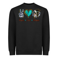 Black Peace Love Indians Heavyweight Sweatshirt - Jasminsmagicworld