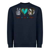 Navy Peace Love Indians Heavyweight Sweatshirt - Jasminsmagicworld