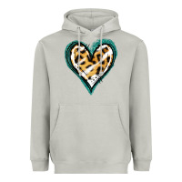 Moon Dust Glitter Leopard Heart Heavyweight Hoodie - Jasminsmagicworld