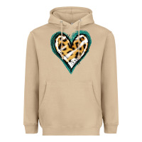 Mushroom Glitter Leopard Heart Heavyweight Hoodie - Jasminsmagicworld