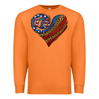 Carrot american western leopard flag heart Premium Sweatshirt - Jasminsmagicworld