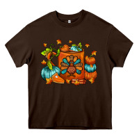 Chocolate Brown Thanksgiving Coffee Mug Heavy Core Tee - FaDigitalArtStudio