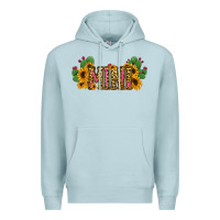 Blue Mist Cactus Leopard Sunflower Mama and Mini Set Premium Hoodie - Jasminsmagicworld