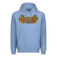 Colony Blue Cactus Leopard Sunflower Mama and Mini Set Premium Hoodie - Jasminsmagicworld