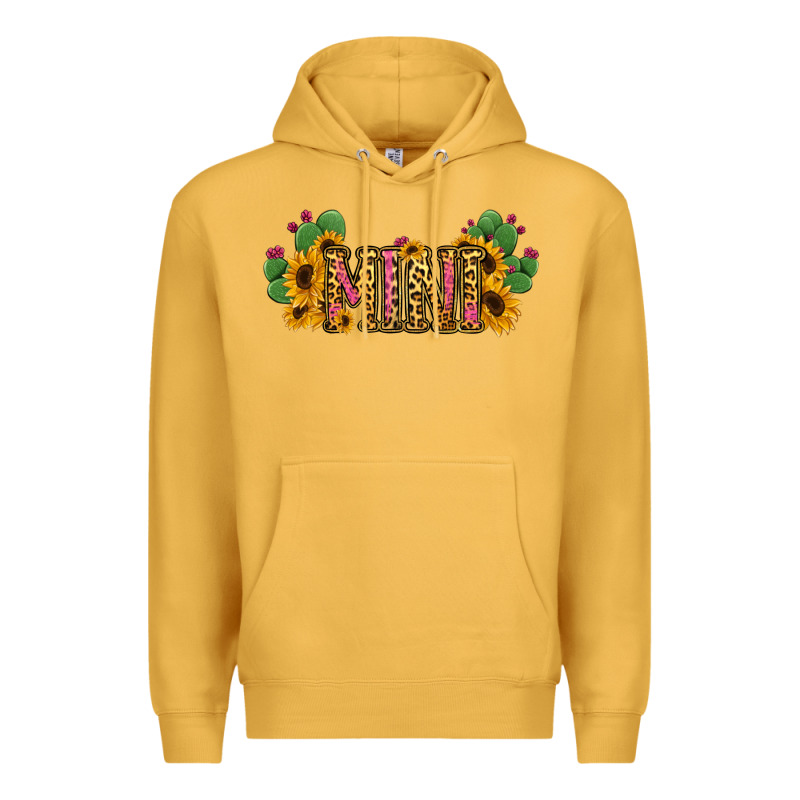 Cactus Leopard Sunflower Mama And Mini Set Premium Hoodie by Jasminsmagicworld | Teevron