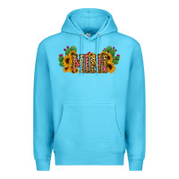 Ocean Blue Cactus Leopard Sunflower Mama and Mini Set Premium Hoodie - Jasminsmagicworld