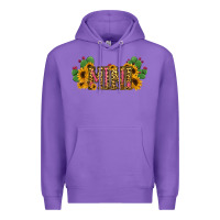 Purple Cactus Leopard Sunflower Mama and Mini Set Premium Hoodie - Jasminsmagicworld