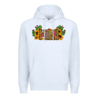 White Cactus Leopard Sunflower Mama and Mini Set Premium Hoodie - Jasminsmagicworld