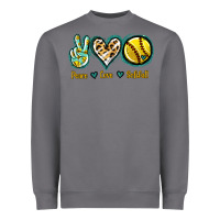 Storm Peace Love Softball Heavyweight Sweatshirt - Jasminsmagicworld