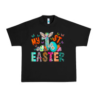 Black My 1st Easter Urban Heavy Tee - CowhideDigitalArt