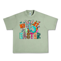 Oil Green My 1st Easter Urban Heavy Tee - CowhideDigitalArt