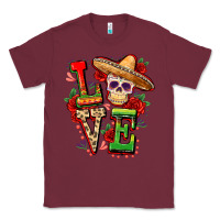 Burgundy Cinco de mayo love Classic Tee - FaDigitalArtStudio