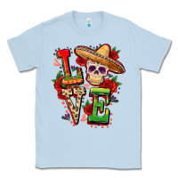 Dusty Blue Cinco de mayo love Classic Tee - FaDigitalArtStudio