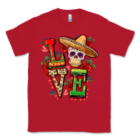 Red Cinco de mayo love Classic Tee - FaDigitalArtStudio