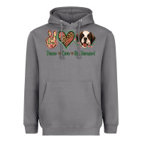 Storm Peace Love St. Bernard Heavyweight Hoodie - Jasminsmagicworld