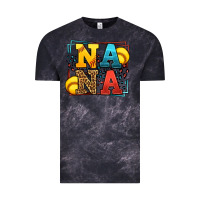 Cloud Black Softball nana leopard frame Vintage Tee - LillyAllenDesigns