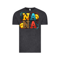 Vintage Black Softball nana leopard frame Vintage Tee - LillyAllenDesigns