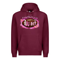 Burgundy together we fight football Premium Hoodie - BarkalooDesign