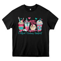 Black cna certified nursing assistant coffee cups Heavy Core Tee - OliviaCreatesArt