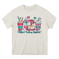 Cream cna certified nursing assistant coffee cups Heavy Core Tee - OliviaCreatesArt