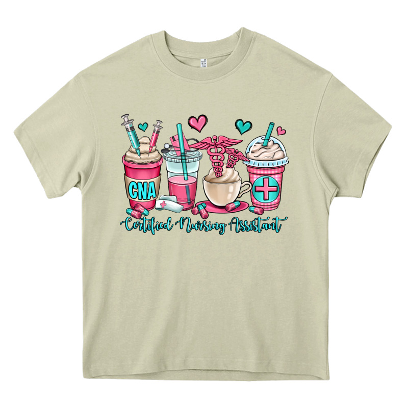 Cna Certified Nursing Assistant Coffee Cups Heavy Core Tee by OliviaCreatesArt | Teevron