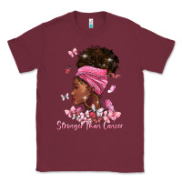 Burgundy stronger than cancer Classic Tee - BarkalooDesign