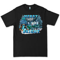Black merry and bright Premium Tee - FaDigitalArtStudio