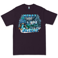Plum merry and bright Premium Tee - FaDigitalArtStudio