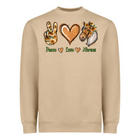 Peace Love Horses Heavyweight Sweatshirt | Teevron