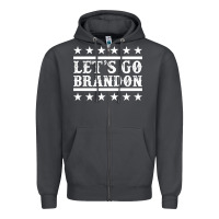 Smoke Let's Go Brandon Impeach Zipper Hoodie - Jasminsmagicworld
