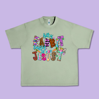 Silly Rabbit Easter Is For Jesus Urban Heavy Tee Designed By Cowhidedigitalart