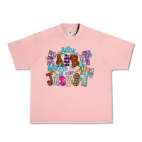 Salmon Silly Rabbit Easter Is For Jesus Urban Heavy Tee - CowhideDigitalArt