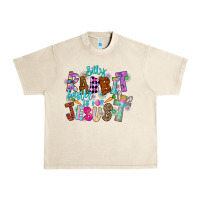 Sandshell Silly Rabbit Easter Is For Jesus Urban Heavy Tee - CowhideDigitalArt