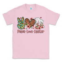 Bubblegum Pink Easter Day Peace love Easter Classic Tee - OliviaCreatesArt