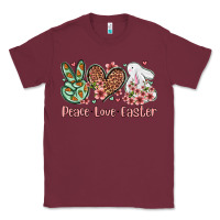 Burgundy Easter Day Peace love Easter Classic Tee - OliviaCreatesArt