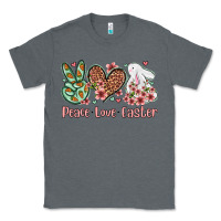Charcoal Heather Easter Day Peace love Easter Classic Tee - OliviaCreatesArt