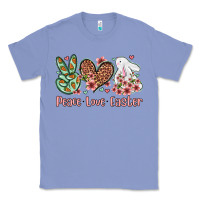 Colony Blue Easter Day Peace love Easter Classic Tee - OliviaCreatesArt