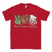 Red Easter Day Peace love Easter Classic Tee - OliviaCreatesArt