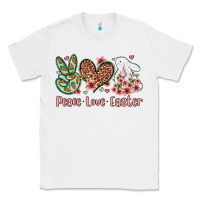 White Easter Day Peace love Easter Classic Tee - OliviaCreatesArt
