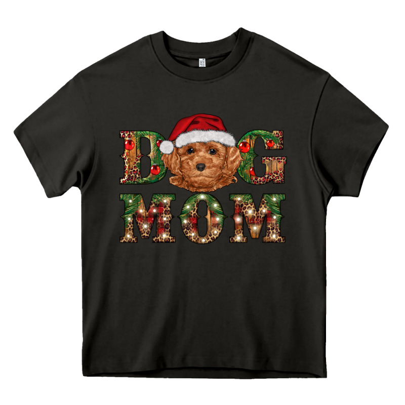 Christmas  Toy Poodle Dog Mom Heavy Core Tee by RanaPortraitStore | Teevron