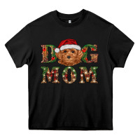 Black christmas  toy poodle dog mom Heavy Core Tee - RanaPortraitStore