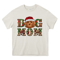 Cream christmas  toy poodle dog mom Heavy Core Tee - RanaPortraitStore