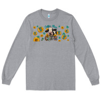 Heather Grey Coffee Then Cows Long Sleeve Tee - LillyAllenDesigns