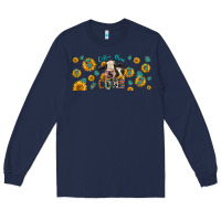 Navy Coffee Then Cows Long Sleeve Tee - LillyAllenDesigns